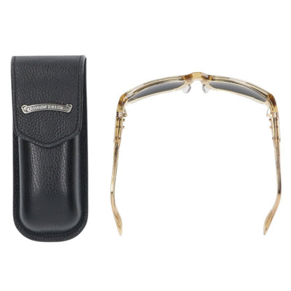 Chrome Hearts Cross Temple Yellow Gold Sunglasses Size 58