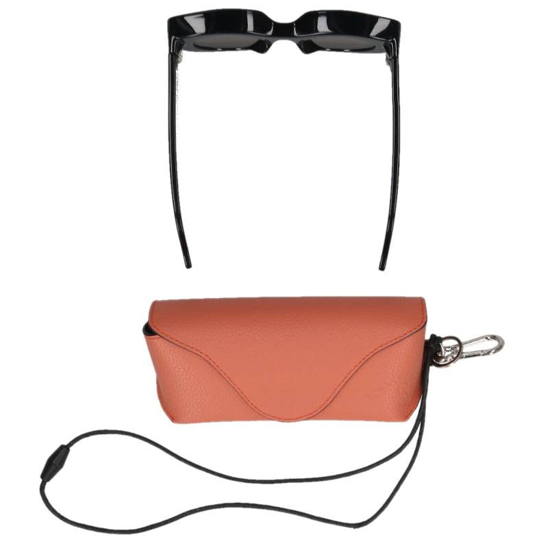 LOEWE LW40033I Black Red Acetate Sunglasses Size ONE SIZE