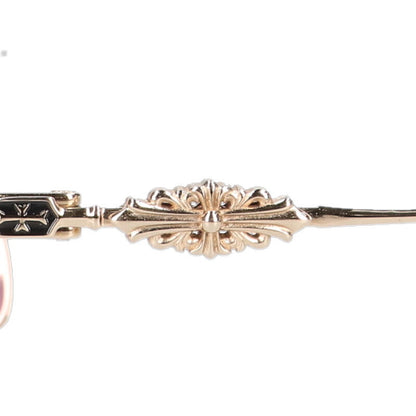 Chrome Hearts VAGIDICTORIAN III Floral Temple Size ONE Gold