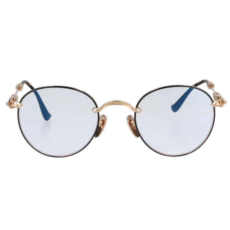 Chrome Hearts BUBBA-A Cross Round Metal Frames Size ONE SIZE