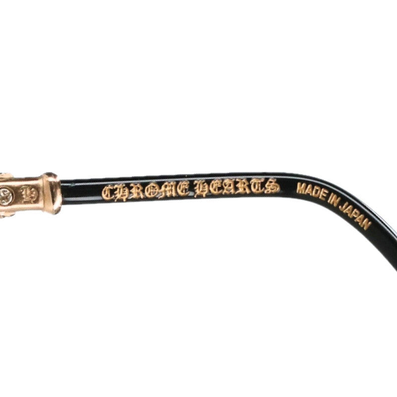 Chrome Hearts BUBBA-A Cross Round Metal Frames Size ONE SIZE