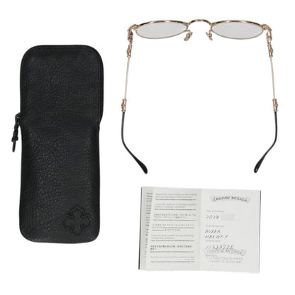 Chrome Hearts BUBBA-A Cross Round Metal Frames Size ONE SIZE