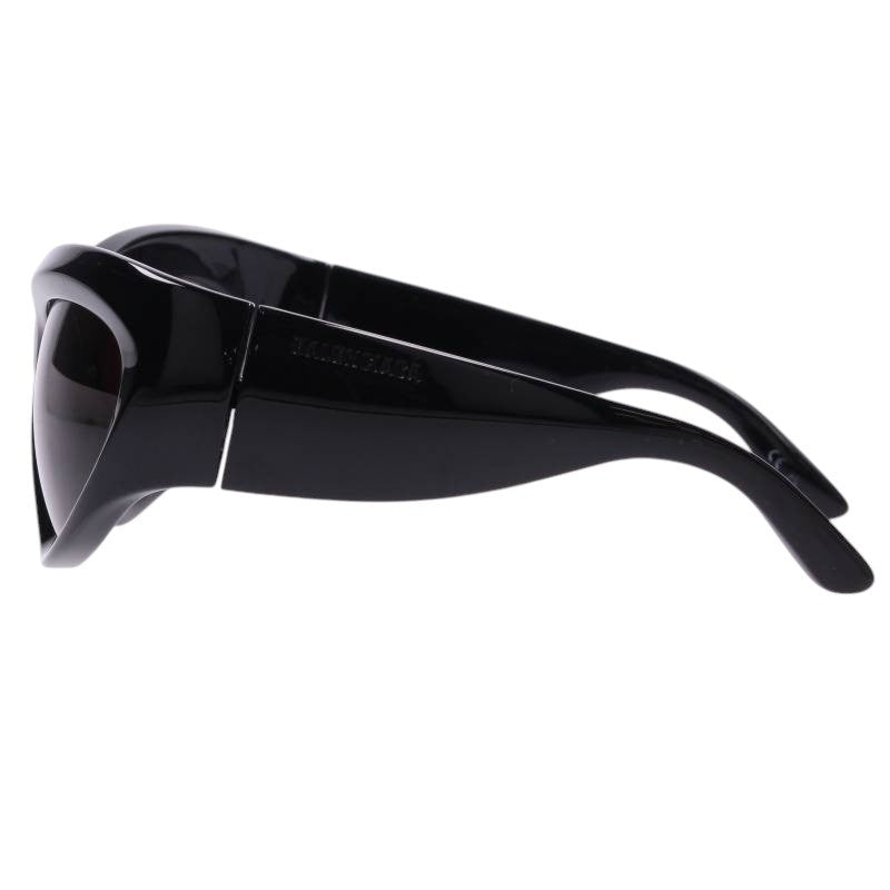 BALENCIAGA Wrap D-Frame Black Sunglasses Size 64
