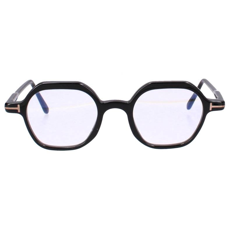 TOMFORD Black Hexagon Shape Glasses Size ONE SIZE