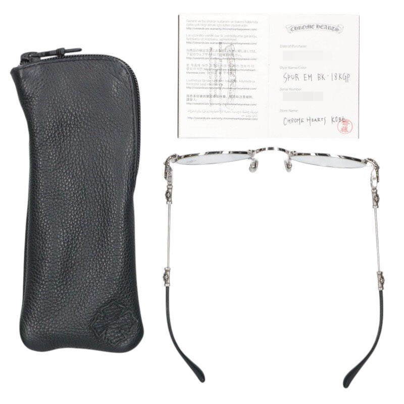 Chrome Hearts BUBBA-A Cross Temple Round Size ONE SIZE