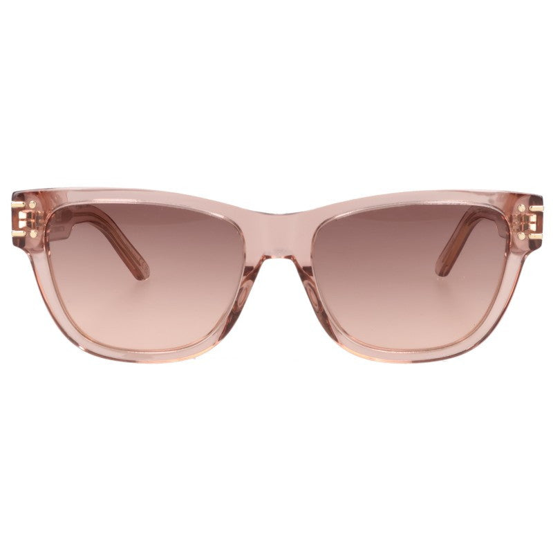 DIOR Side Logo Square Frame Pink Sunglasses Size 54