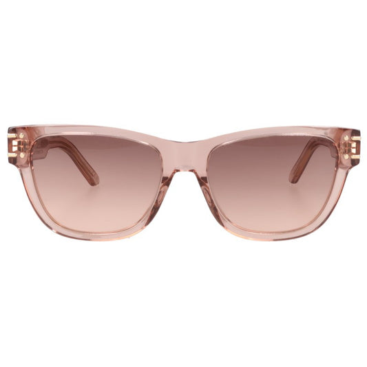 DIOR Side Logo Square Frame Pink Sunglasses Size 54