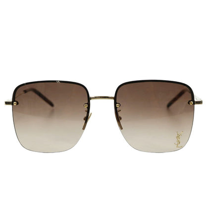 SAINT LAURENT PARIS SL312 Logo Square Sunglasses Size 58