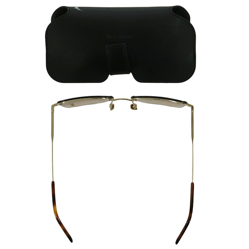 SAINT LAURENT PARIS SL312 Logo Square Sunglasses Size 58