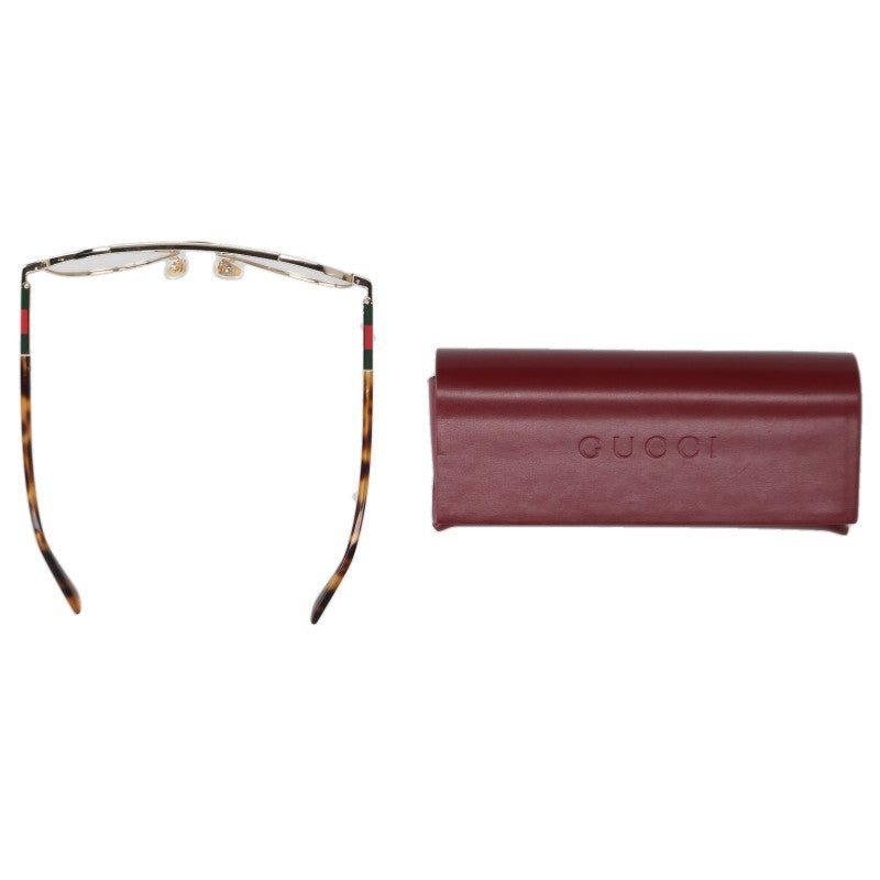 GUCCI Gold Teardrop Glasses Size ONE SIZE