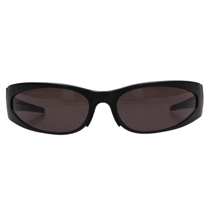 BALENCIAGA Black Metallic Frame Sunglasses Size 77