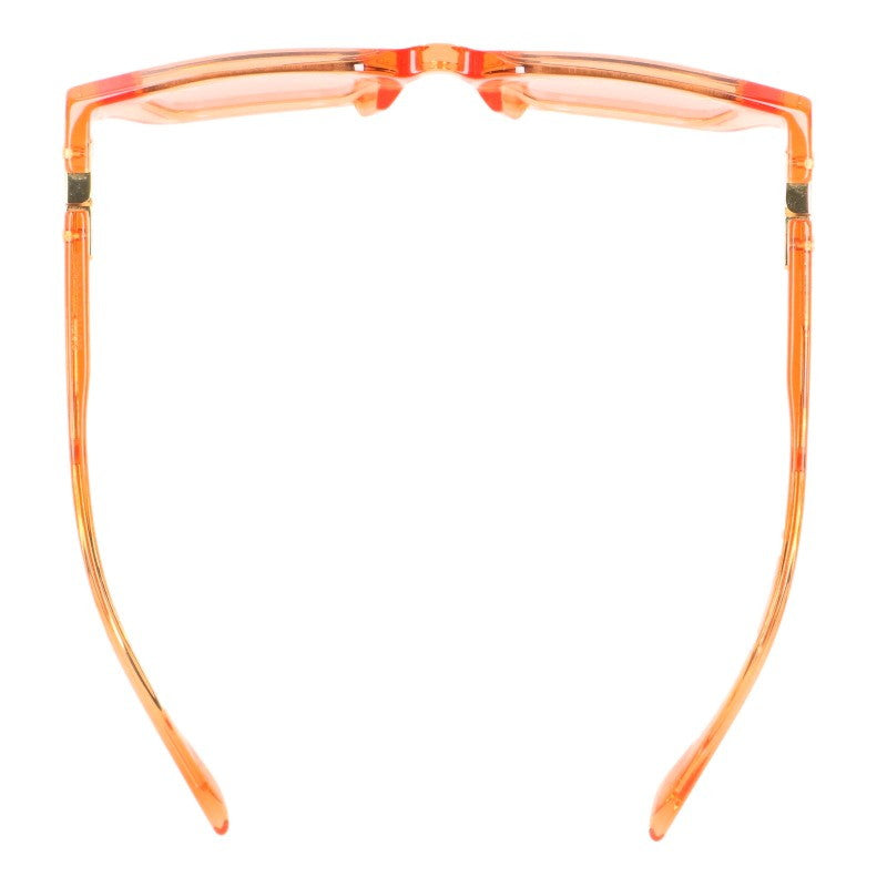 BOTTEGA VENETA Orange Gold Frame Sunglasses Size 49