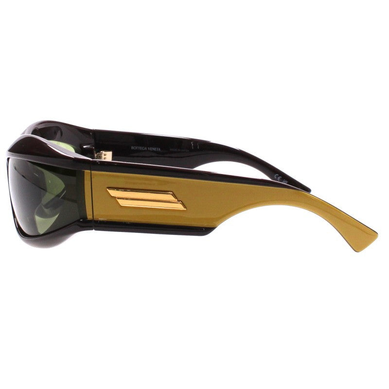 BOTTEGA VENETA Brown Yellow Cat Eye Sunglasses Size 72