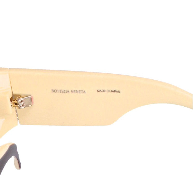 BOTTEGA VENETA Yellow Brown Cat Eye Sunglasses Size 72