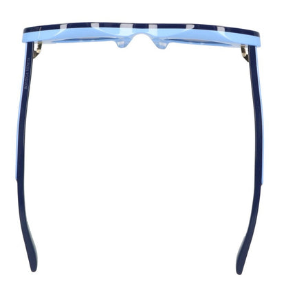 BOTTEGA VENETA Blue Oval Lens Sunglasses Size 46