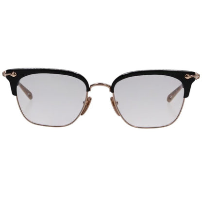 Chrome Hearts Crossball Half-Rim Square Sunglasses Size 54