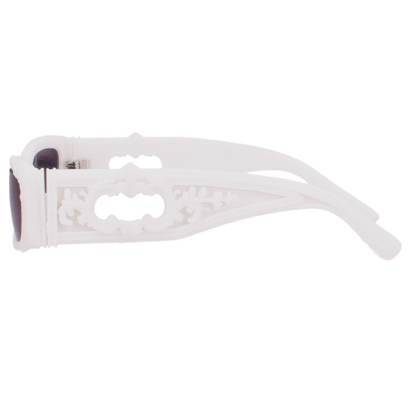 Jeune couture White Ornament Sunglasses White Size ONE SIZE