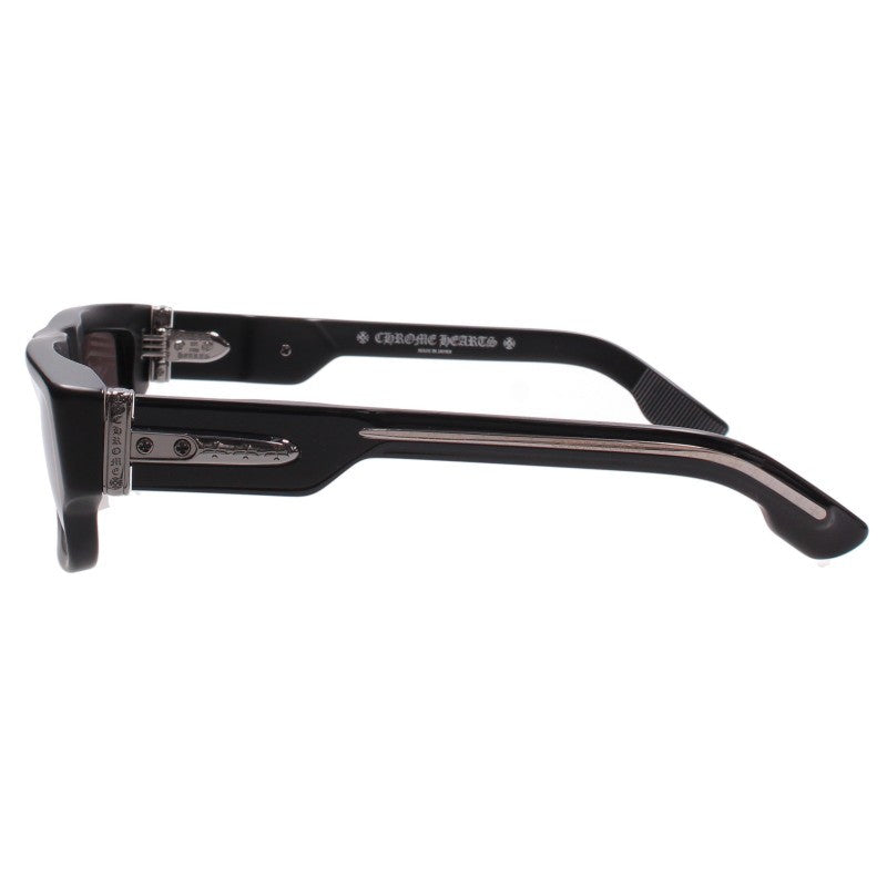 Chrome Hearts GIRTH QUAKE Square Sunglasses Black Size 56
