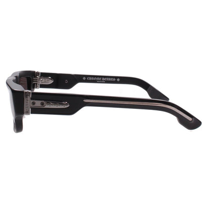 Chrome Hearts GIRTH QUAKE Square Sunglasses Black Size 56