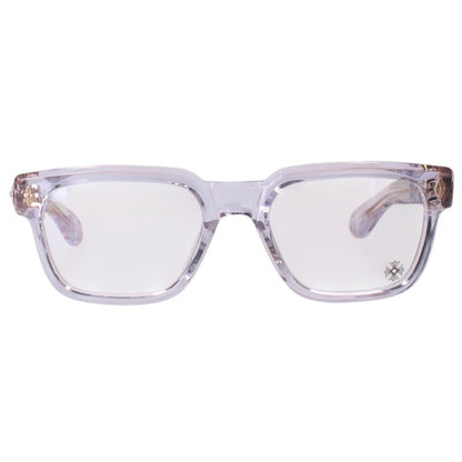 Chrome Hearts Clear Frame CH Cross Sunglasses Clear Size 53