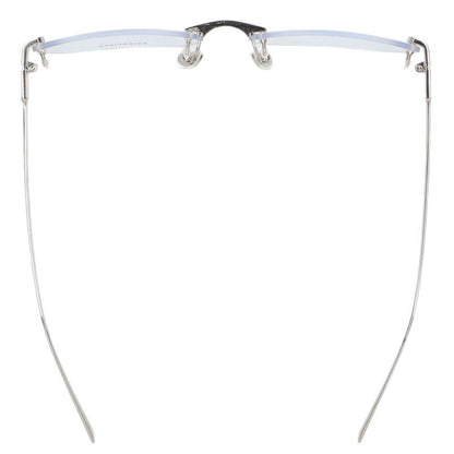 BALENCIAGA BB0490O Rimless Square Glasses Silver Size 62