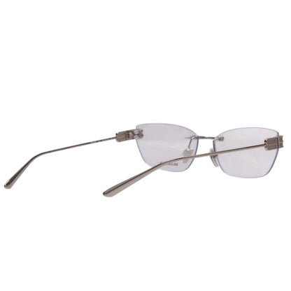 BALENCIAGA BB0490O Rimless Square Glasses Silver Size 62