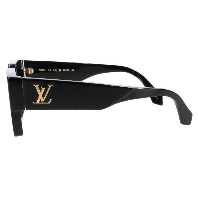 LOUISVUITTON Z1579E LV Crush Square Black Sunglasses Size 54