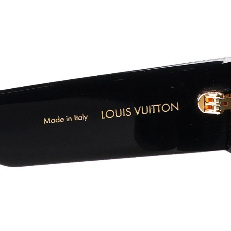 LOUISVUITTON Z1579E LV Crush Square Black Sunglasses Size 54