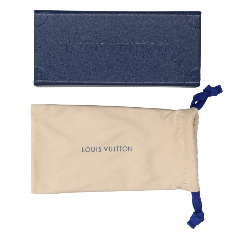 LOUISVUITTON Z1579E LV Crush Square Black Sunglasses Size 54