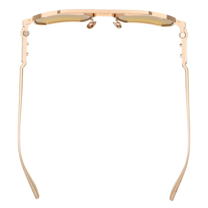 Chrome Hearts RUMP Cross Temple Glasses Gold Size 51