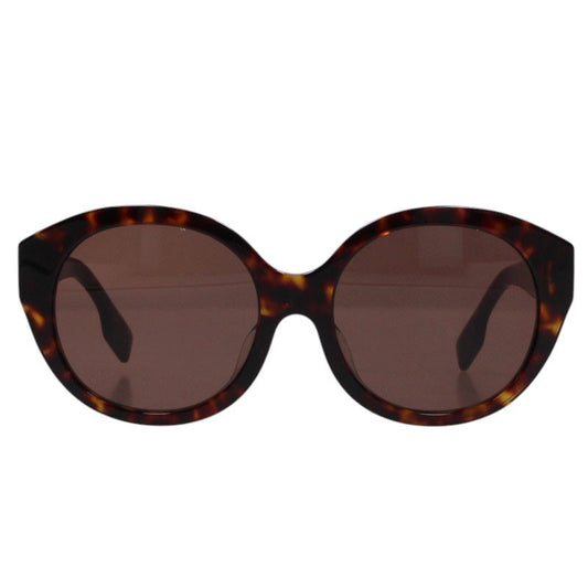 Burberry Round Frame Sunglasses Brown Size 55