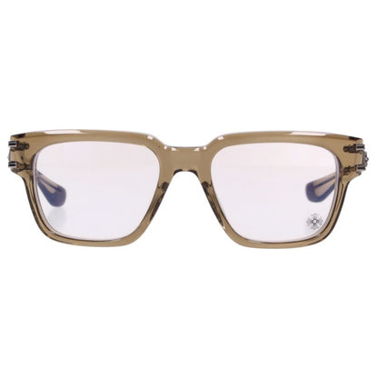 Chrome Hearts BULGE Clear Lens Glasses Brown Size 53