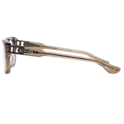 Chrome Hearts BULGE Clear Lens Glasses Brown Size 53