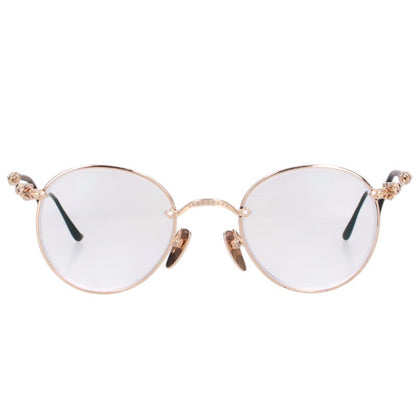 Chrome Hearts BUBBA-A Cross Temple Metal Glasses Size 49