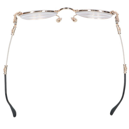 Chrome Hearts BUBBA-A Cross Temple Metal Glasses Size 49
