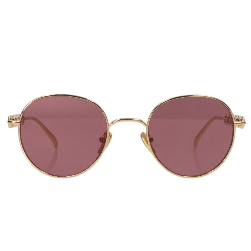 LOUISVUITTON My LV Chain Round Sunglasses Gold Size 49