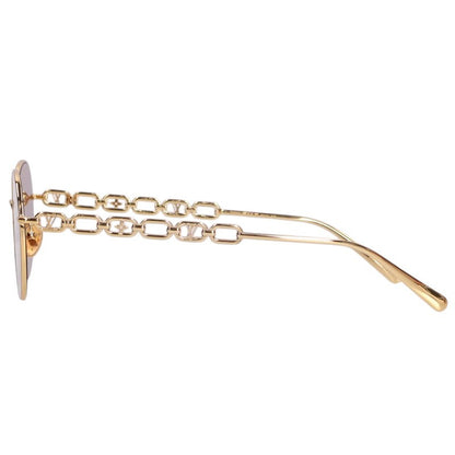LOUISVUITTON My LV Chain Round Sunglasses Gold Size 49