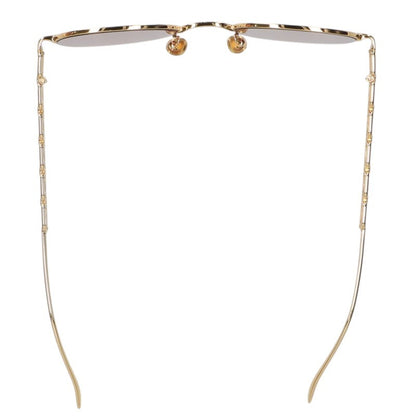 LOUISVUITTON My LV Chain Round Sunglasses Gold Size 49