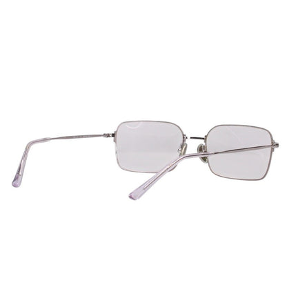BALENCIAGA Metal Frame Glasses Silver Size 56