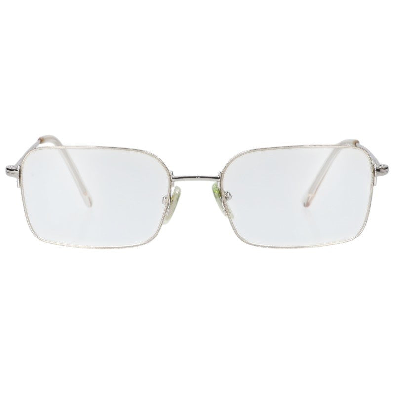 BALENCIAGA BB0316S Square Frame Glasses Silver Size 56