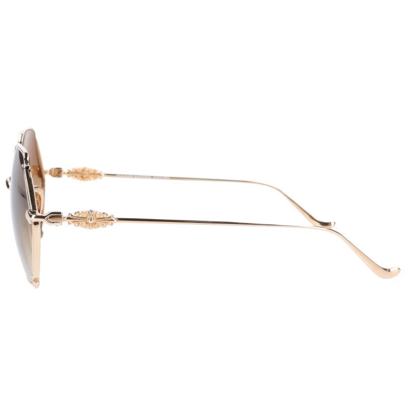 Chrome Hearts CREAMED Floral Hexagon Sunglasses Size 57