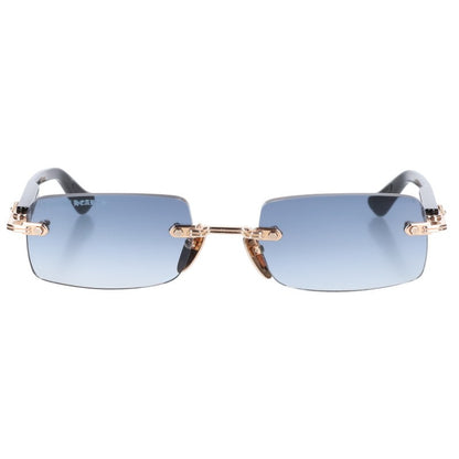 Chrome Hearts DEEP I Floral Cross Rimless Sunglasses Size 54