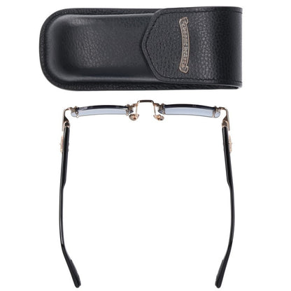 Chrome Hearts DEEP I Floral Cross Rimless Sunglasses Size 54