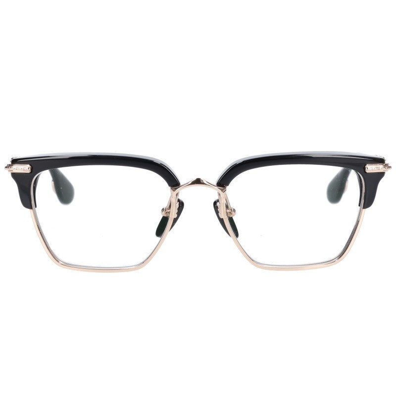 Chrome Hearts Floral Cross Glasses Black/Gold Size 53
