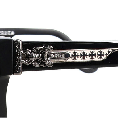 Chrome Hearts BOX OFFICER Pave Sunglasses Black Size 56