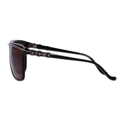 Chrome Hearts CH Cross Sunglasses Black/Silver Size 60