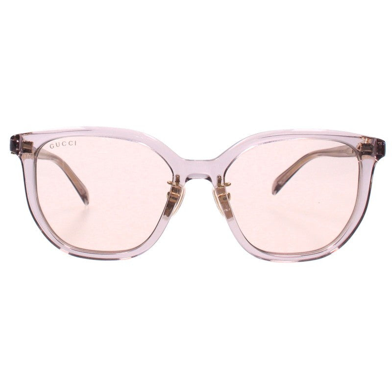 GUCCI GG2037SA Clear Gold Square Frame Sunglasses Size 54
