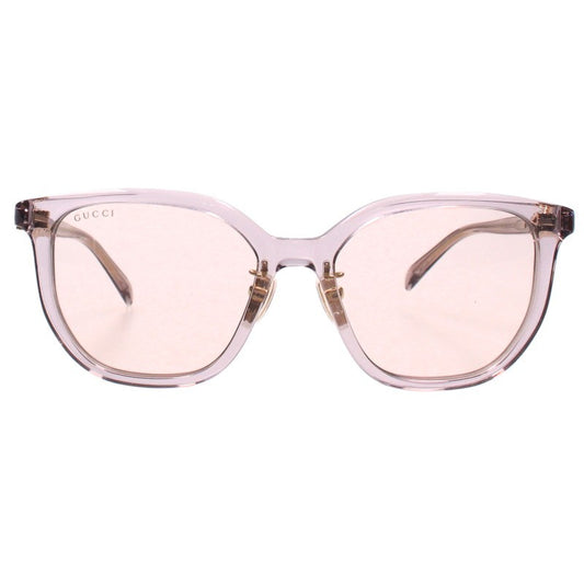 GUCCI GG2037SA Clear Gold Square Frame Sunglasses Size 54