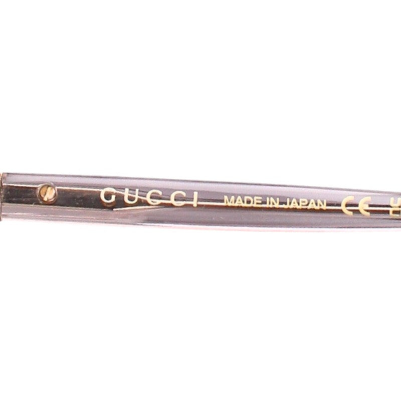 GUCCI GG2037SA Clear Gold Square Frame Sunglasses Size 54