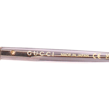 GUCCI GG2037SA Clear Gold Square Frame Sunglasses Size 54